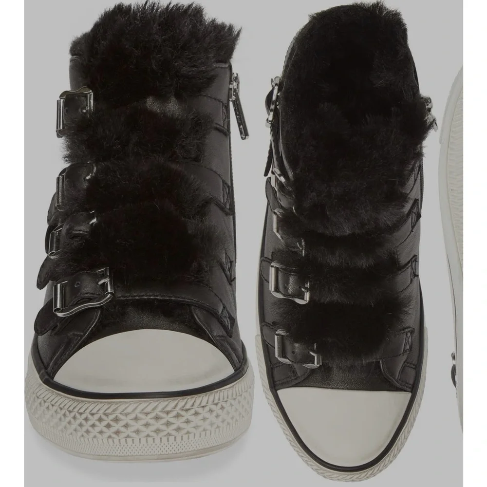 🔥🔥ASH – Valko High Top Sneaker - BLACK/BLACK / 38 - Picture 3 of 16